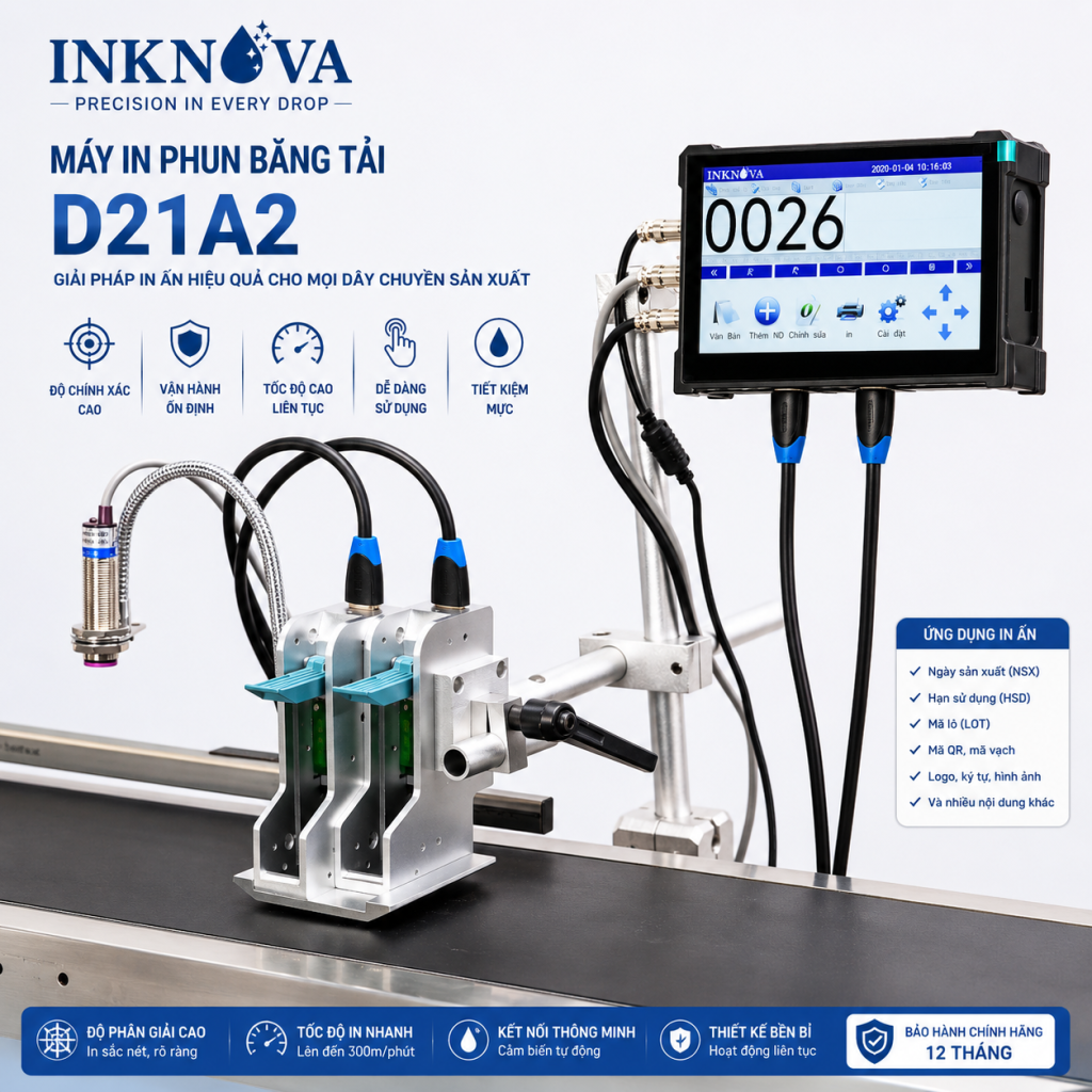 Máy In Phun Băng Tải D21A2