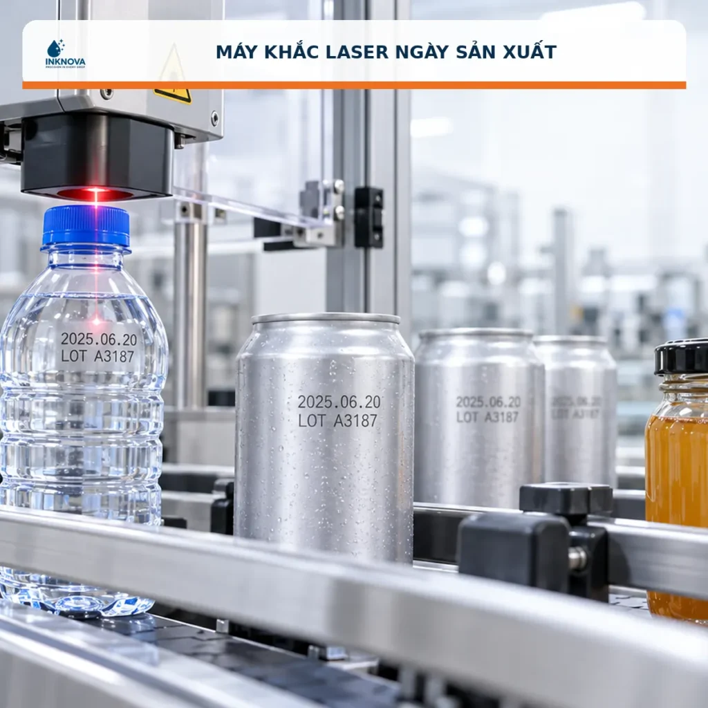 Máy khắc laser ngày sản xuất