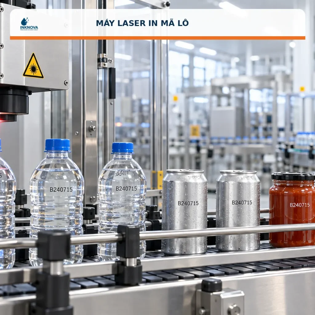 Máy laser in mã lô công nghiệp