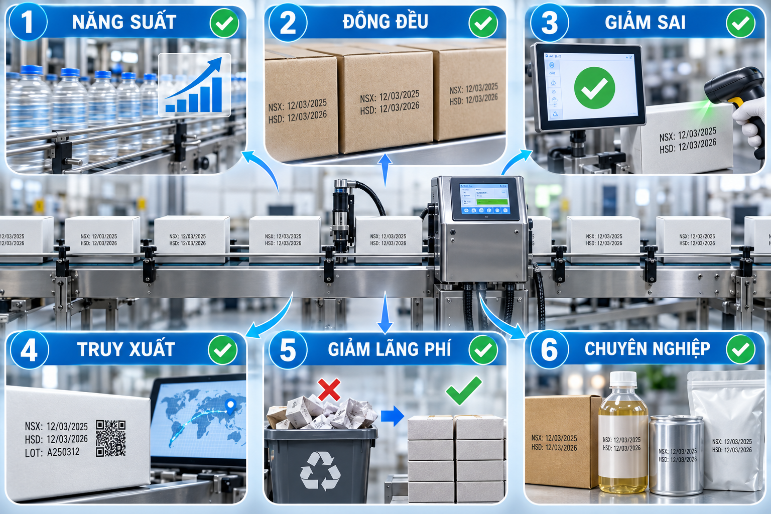Lợi ích của máy in date đối với doanh nghiệp