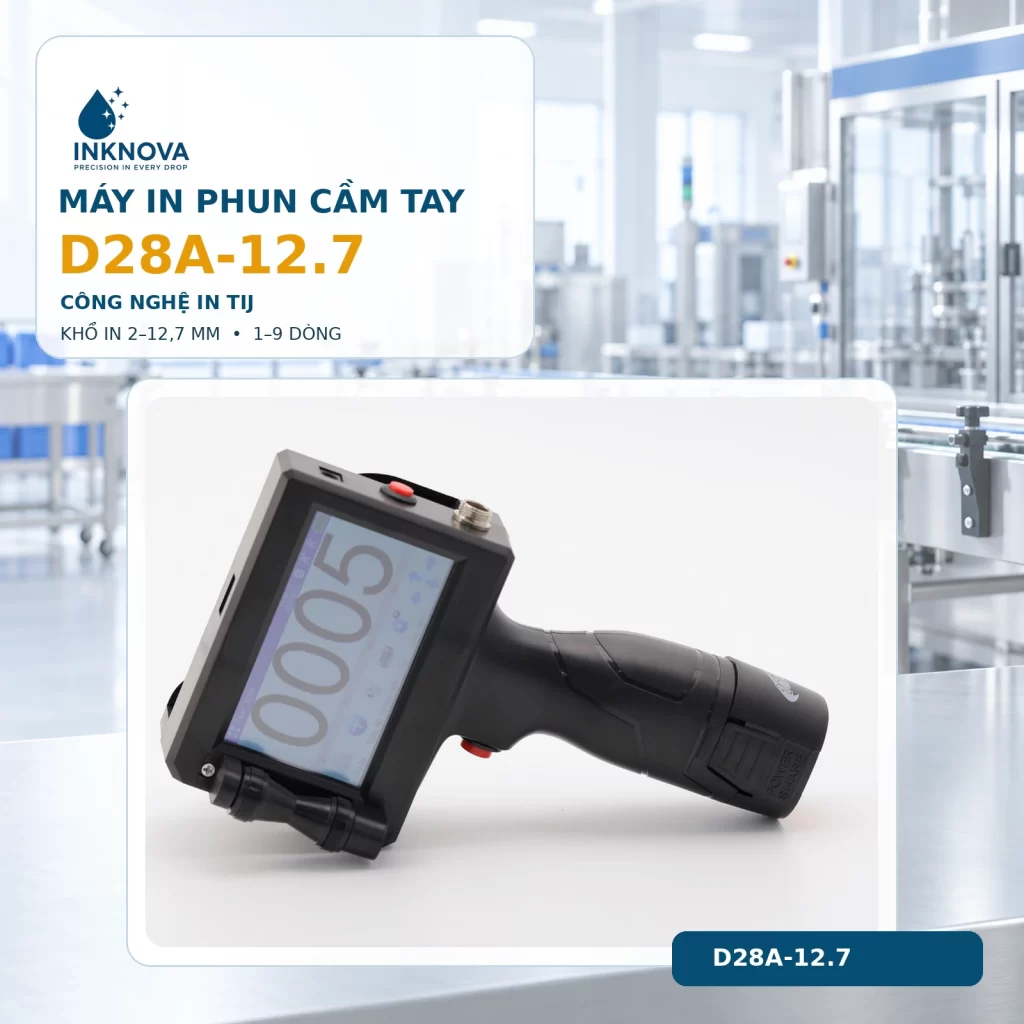 Máy in phun cầm tay D28A-12.7