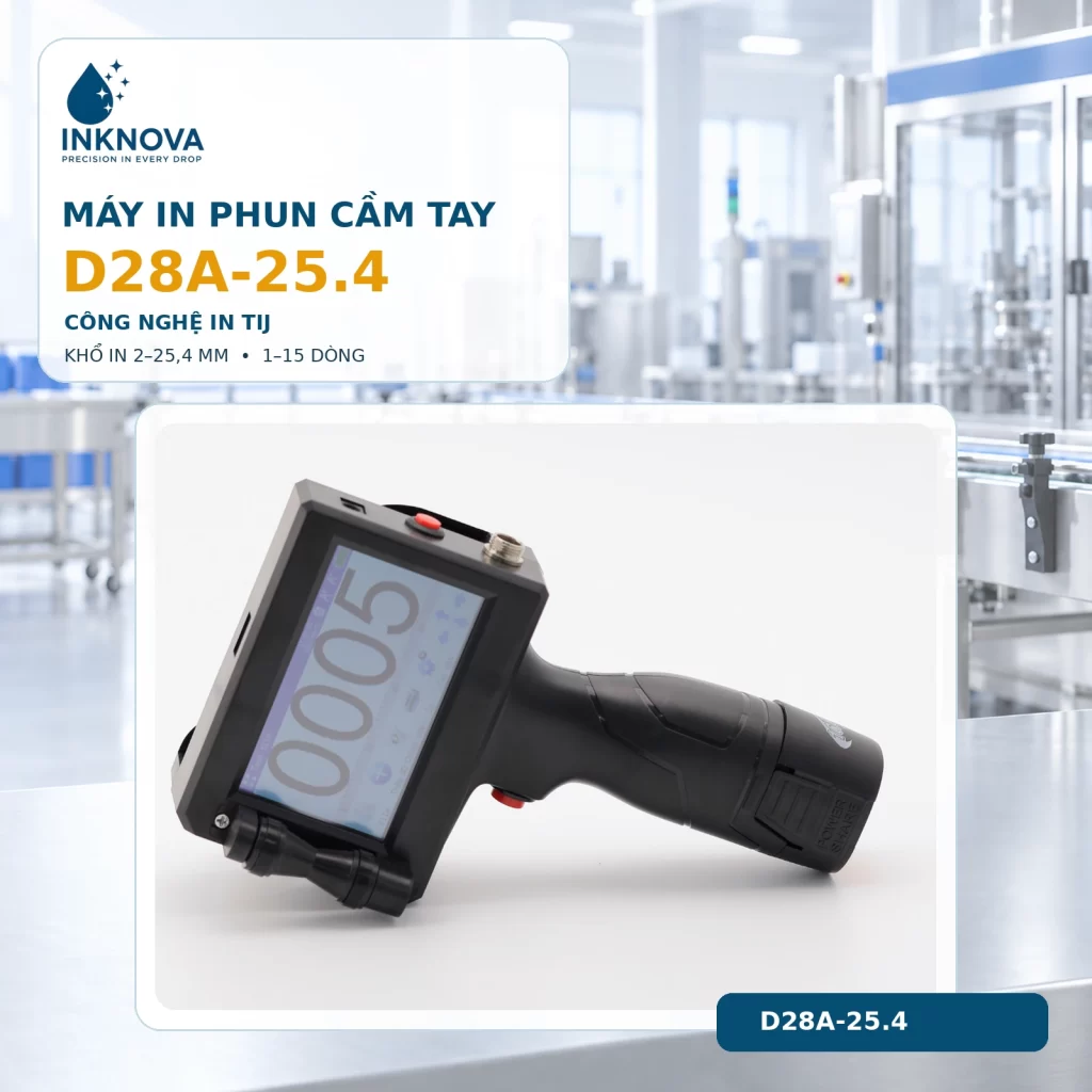 Máy in phun cầm tay D28A-25.4