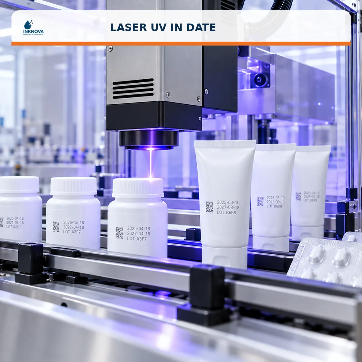 Laser uv in date trên bao bì