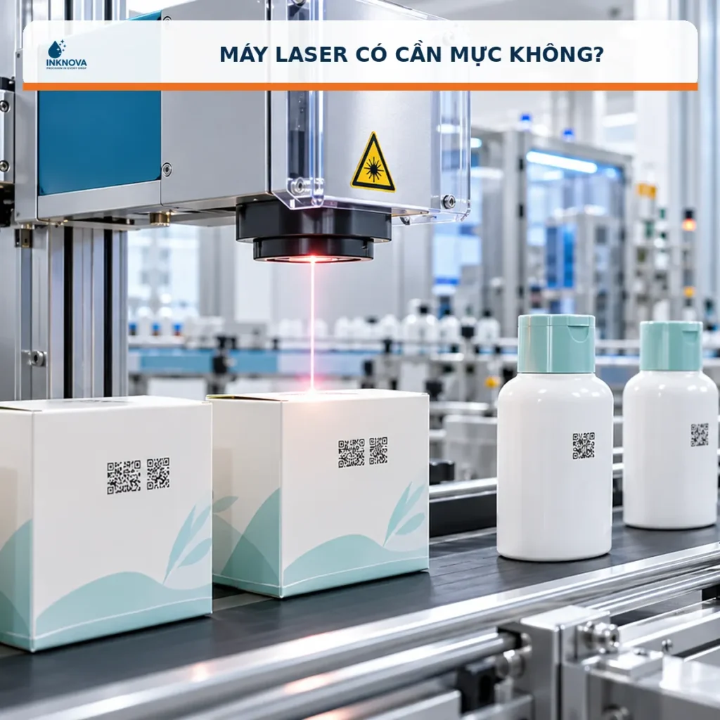 Máy laser có cần mực không