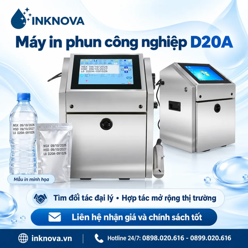 Ảnh đại diện máy in phun công nghiệp D20A INKNOVA với mẫu bao bì
