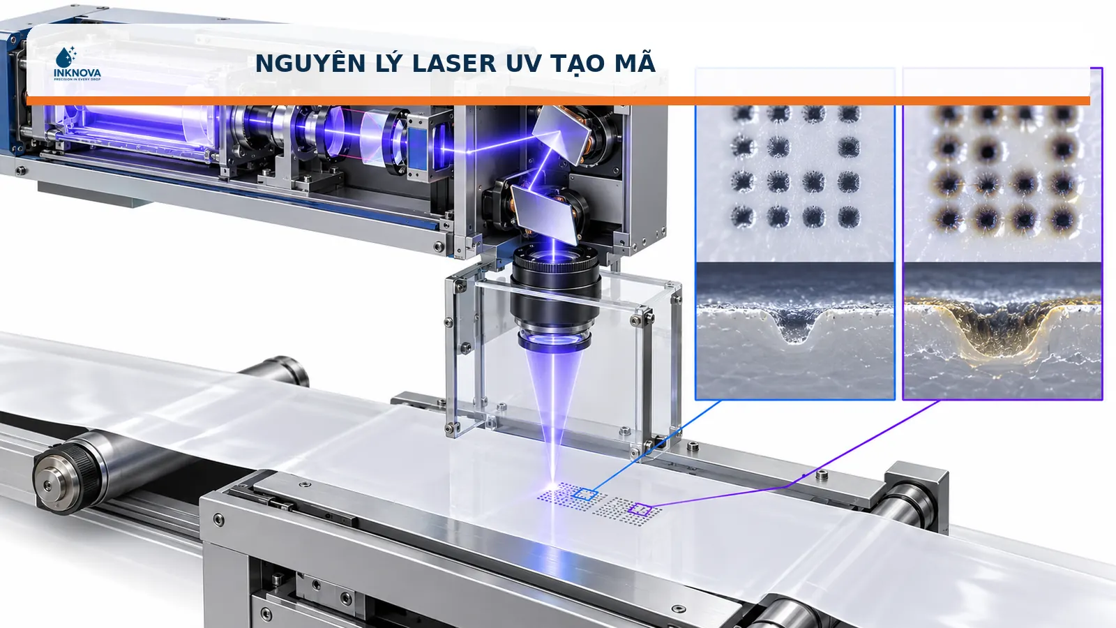 Nguyên lý máy laser uv in date