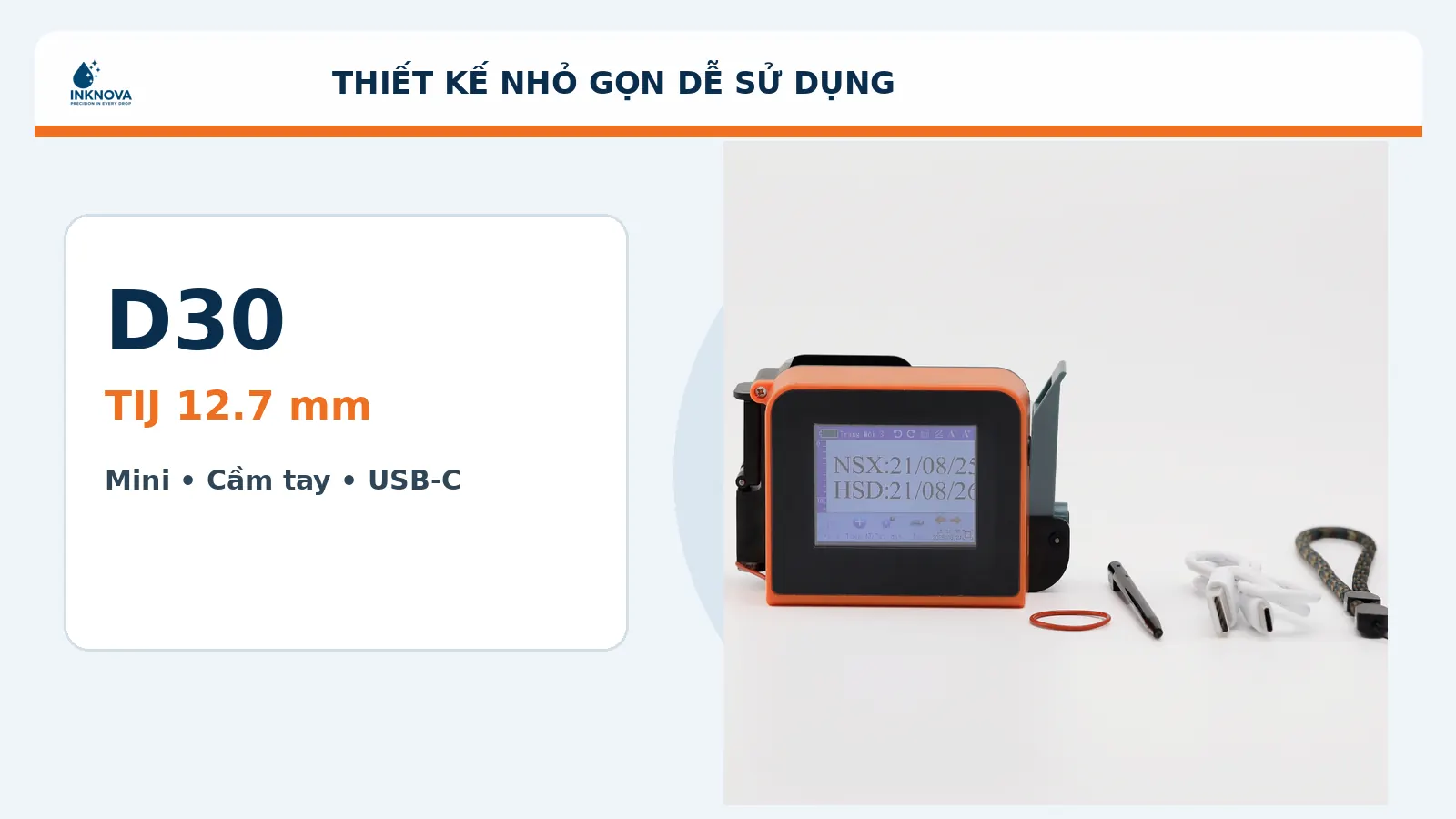 Thiết kế máy in date mini D30