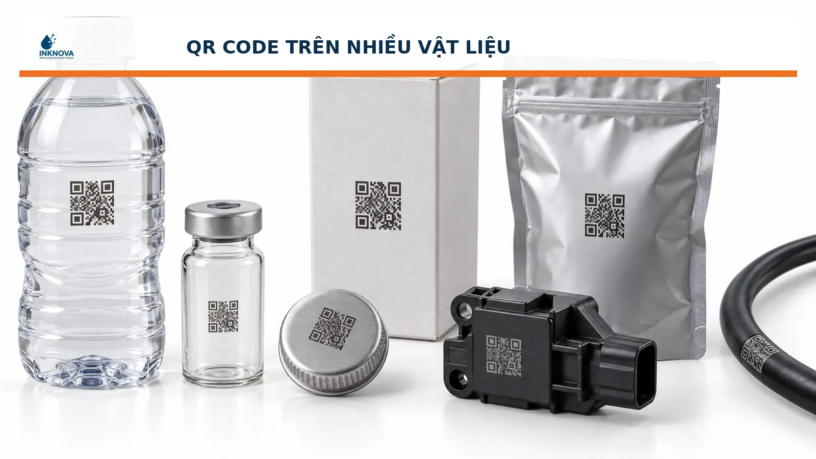In QR Code laser trên nhiều loại vật liệu