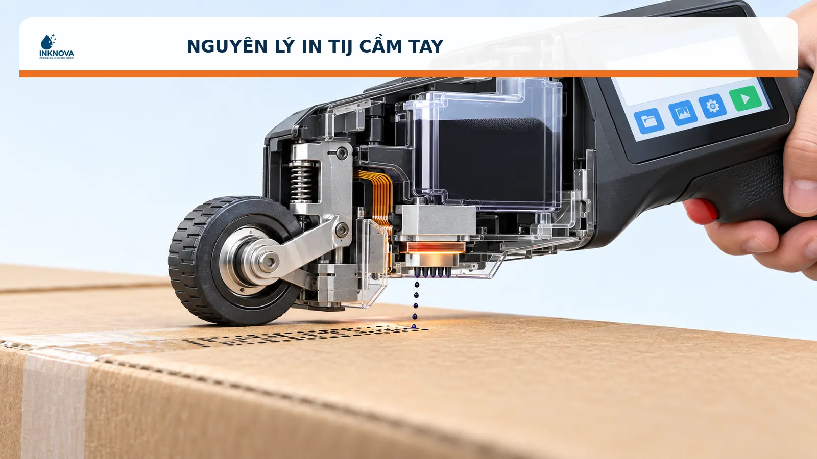 Nguyên lý máy in TIJ cầm tay mini
