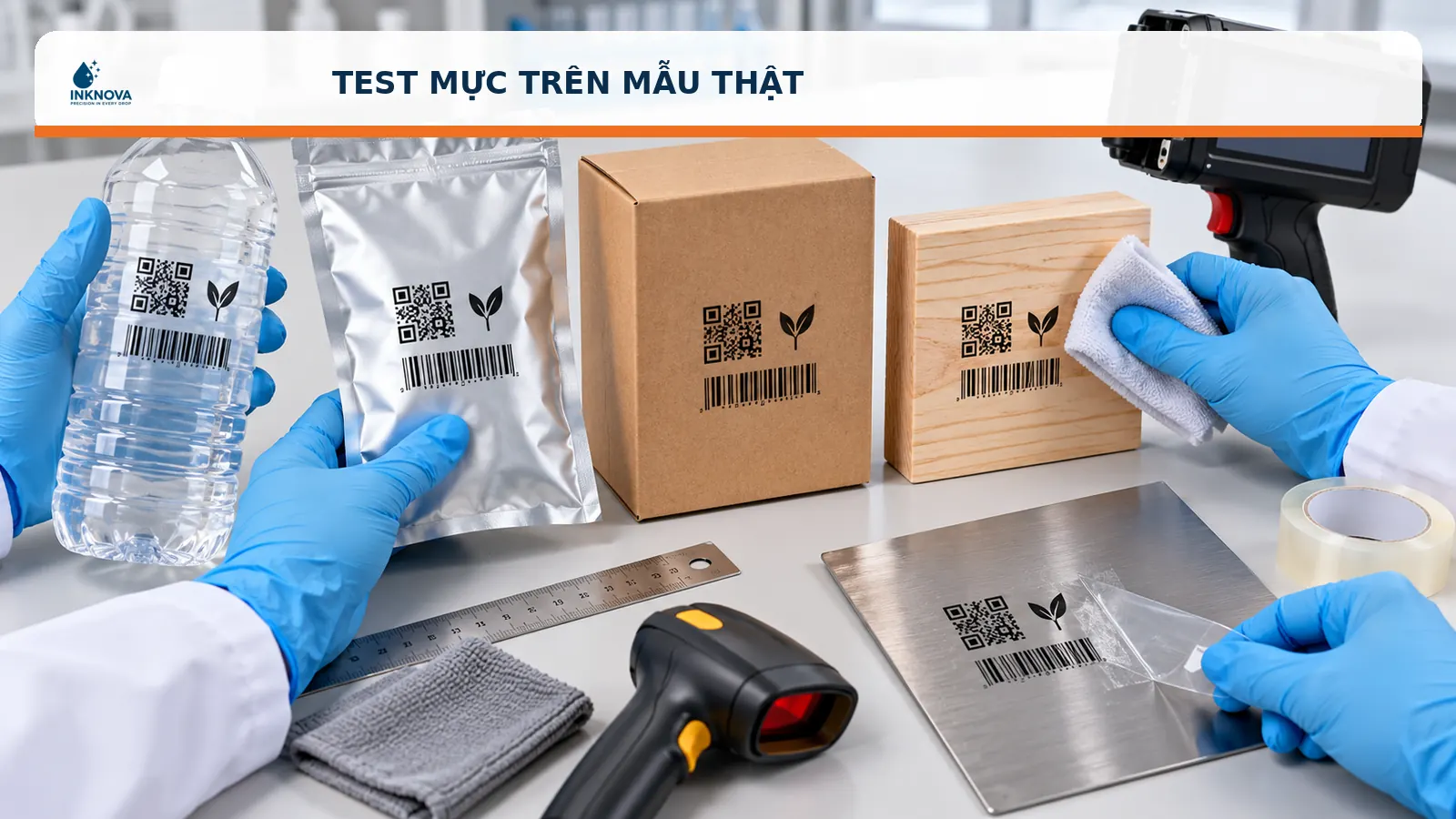 Test mực máy in date mini tại Inknova