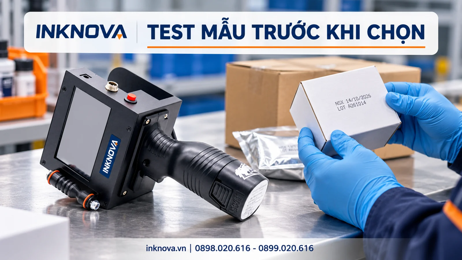 Kiểm tra bản in trên bao bì trước khi chọn máy
